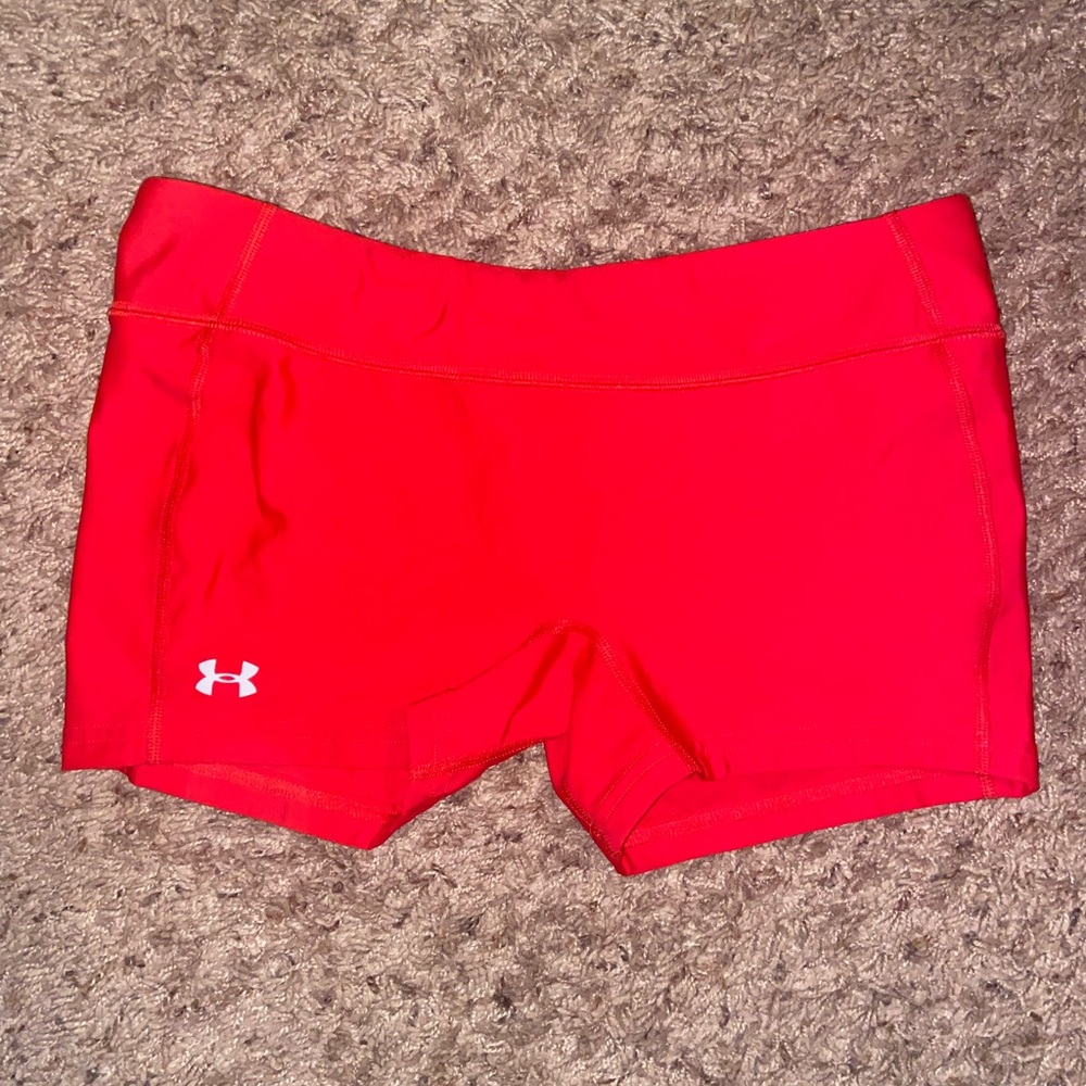 Red under armor Compression Shorts (~2” )